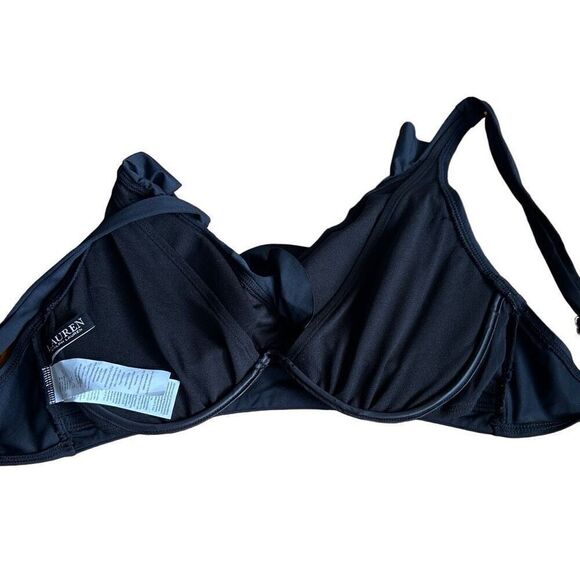 ralph lauren Ruffle Trim V Neck Bikini Top - Picture 5 of 7